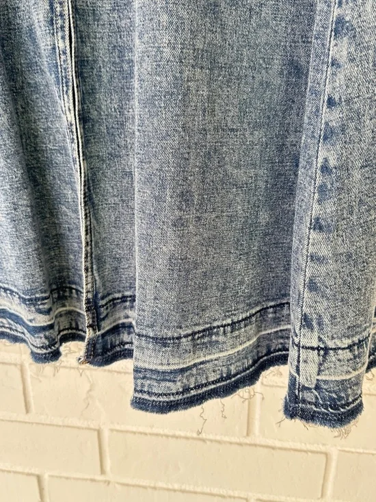 Brooklyn Dolly Long Cotton Jean Maxi Skirt Large - Picture 3 of 15